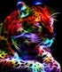 Colorful Neon Leopard Diamond Painting
